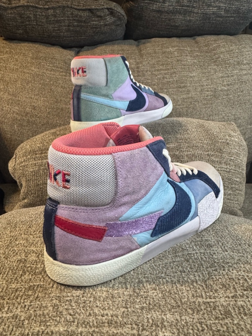 Nike SB Zoom Blazer Men’s Mosaic Pack Mid Skateboard Shoes FA8854-500 Sz 8 - Picture 10 of 11